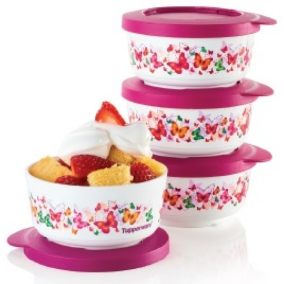 NEW Tupperware Butterfly Snack Cups